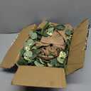 Knitgrip 6 Pcs 9'' Mini Eucalyptus Wreath Small Spring Summer Kitchen Cabinet Wreaths with Linen Bow Ribbon Hanging Farmhouse Wreaths Artificial Greenery Wreath for Front Door Porch Wall Window