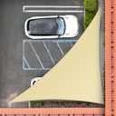 Royal Shade 10' x 10' x 14' Beige Right Triangle Sun Shade Sail RS-SLT, 95% UV Blockage, 200GSM Commercial Standard Heavy Duty, Water & Air Permeable Canopy Mesh for Patio (Beige)