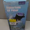 200GPH Aquarium Filter, U-V for Aquarium for 20-75 Gal Tank, Submersible Pump Filter for Green Water and Algae Clean, Ultra-Silent Green Killing Machine with Fish Tank Deodorization (Black)