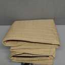 Linen Back Car Seat Cover, Anti-Slip Long Bottom Rear Seat Cover Protector with Storage Pockets, Breathable Linen Rear Bench Seat Protector Cushion Pad for Most Vehicles (Beige, Back)