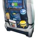 Toddleroo by North States - Hanging Car Organizer: Back Seat Car Storage Bag & Seat Back Protector - Insulated Cup Holder, 7 Storage Pockets & Tablet Holder - Navy