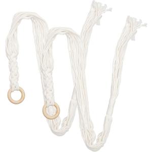 VANZACK 2pcs Macrame Indoor Plant Hanger Stylish Tassel Design Woven Flower Pot Holder for Home Decor Unique Bohemian Hanging for Indoor Plants Space-Saving