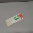 Green Pixel 3rd Birthday Number Candles, Number 3 Candle Cake Topper Decorations for Green Pixel Game Themed Parties, Birthday Cake Candles for Boys Girls Kids Party Supplies