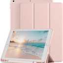 Mastten Compatible with iPad 9th/8th/7th Generation Case, for iPad 10.2 Inch Case with Pencil Holder, TPU Smart Stand Back Cover 2021/2020/2019, Auto Wake/Sleep, Rose Pink