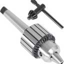 MT3-JT3 Super Heavy Duty Drill Chuck, 3/16" - 3/4" Triple Grip Drill Chuck Press Chuck with Chuck Key Fit for Lathe and CNC Machines