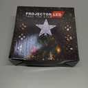 Kesfitt Christmas Tree Topper Sliver Lighted with 6 Projection Modes,Christmas Star Tree Topper Built-in LED Rotating Lights, 3D Glitter Dynamic Projection for Xmas Party Holiday Decorations (Silver)