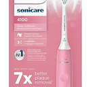 Philips Sonicare 4100 Series Electric Toothbrush - Sonic Toothbrush with Advanced Sonic Technology, Pressure Sensor, Two Intensity Settings, Smartimer & Quadpacer, Deep Pink, Model HX3681/26