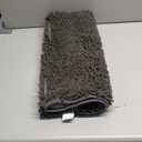 Chenille Bath Mats 59"x21", Plush Absorbent Quick Dry, Soft & Machine Washable, Non Slip Carpet for Bathroom, Thick Bathroom Rugs, Shower Restroom Rug Mat, Alfombras De Bano, Bathrugs (Charcoal Gray)