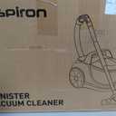Aspiron Canister Vacuum Cleaner, Lightweight Bagless Vacuum Cleaner, 3.7QT Large Dust Cup, Automatic Cord Rewind, 5 Tools, HEPA Filter, Variable Speed Portable Vacuum for Hard Floors, Pet, Car, Blue