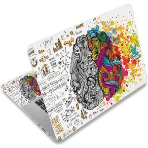 Laptop Decal Sticker Skin Cover, 11.612" 13" 13.3" 14" 15" 15.4" 15.6" Universal Laptop Netbook Vinyl Skin Sticker Cover Art Notebook Reusable Protector (2 Wrist Pad Included), White Brains