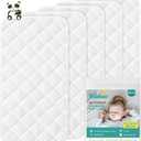 Changing Pad Liner - 5 Pack (Improved Thickness) 14" x 26" Superior Viscose Terry Surface, Waterproof & Absorbent Diaper Changing pad Liners