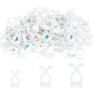 MAGICALCUTDIE 1set Plant Climbing Wall Fixture Clips Invisible Wall Vines Fixture Wall Sticky with Self-Adhesive White 27x21x15mm 6x20x17.5mm 40x25x19.5mm 50pcs/set