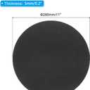 PATIKIL 11" Diameter Adhesive Non-Slip Backed Felt, 2 Pcs 5mm Thickness Round Lamp Base Anti-Slip Mat Anti-Scratch Pad for Lamp Bases, Black