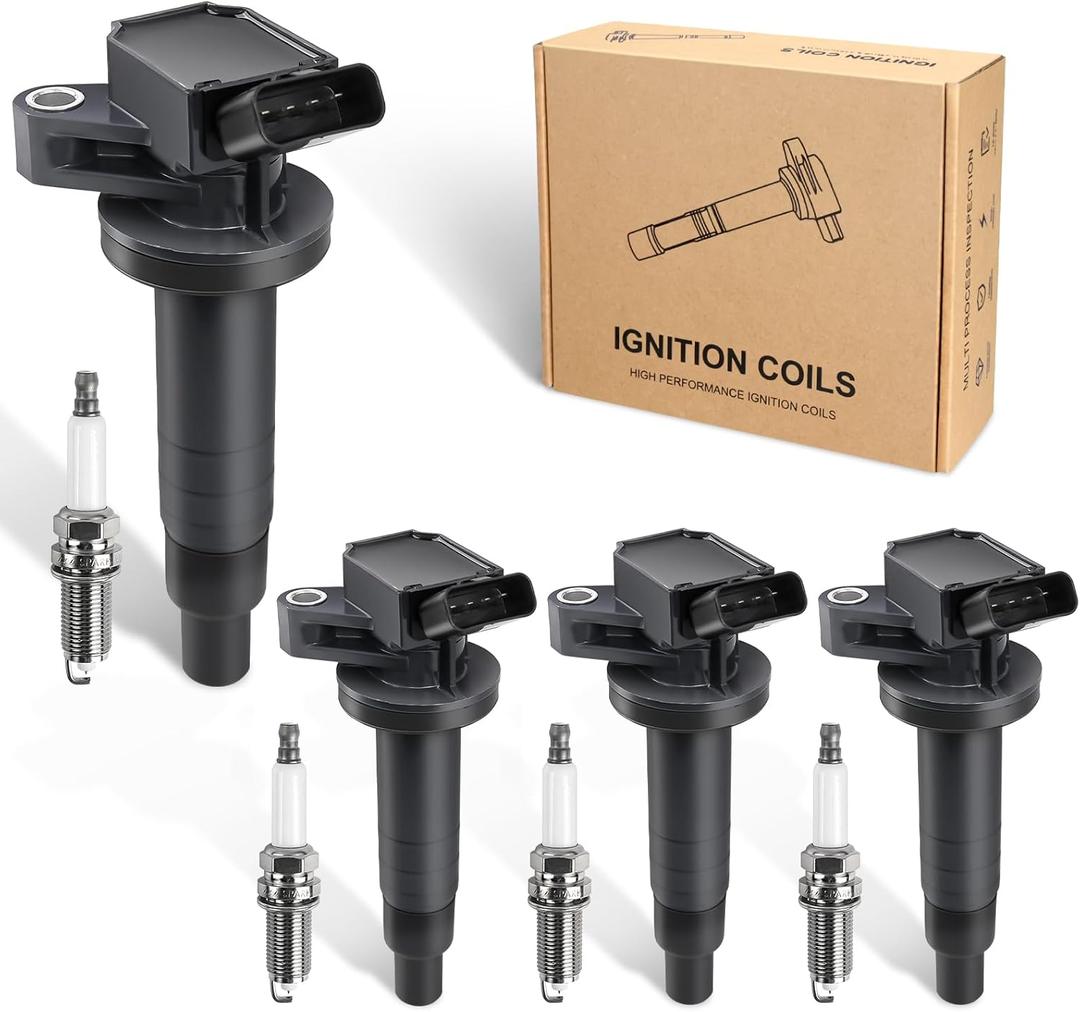4pcs Ignition Coil & Spark Plug Compatible with Toyota Corolla Matrix Pontiac Vibe 1.8L L4 2000 2001 2002 2003 2004 2005 2006 2007 2008 Coil Pack Replaces# UF315 C1249 UF247 4pcs Ignition Coil & Spark Plug Compatible with Toyota Corolla Matrix Pontiac Vibe 1.8L L4 2000 2001 2002 2003 2004 2005 2006 2007 2008 Coil Pack Replaces# UF315 C1249 UF247