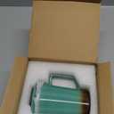 15 OZ Porcelain Tea Infuser Cup with Lid,Ceramic Tea Mug with All-Porcelain Strainer for Loose Leaf Teas,Microwave and Dishwasher Safe Tea Mug,Metal-Free,BPA-Free for Tea Lovers/Valentine's Day(Green)