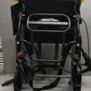 Transport Wheelchairs for Adults Lightweight Foldable Transport Chair with Telescopic Handle, Portable Folding Travel Transfer Wheel Chairs for Seniors, Size 18.1"