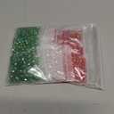 Kigeli 1350 Pcs Christmas Crystal Beads for Jewelry Making AB Bulk Faceted Glass Gemstone Beads for Christmas DIY Necklace Bracelet Earring (Red, Green, White, 4/6/8 mm)