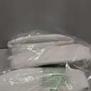 8 Pack Small Woven Basket with Gift Bags and Ribbons, All 12"x 8"x 5", Empty Decorative Gift Chest Box, Cute Baby Gift Basket for Nursery, Cotton Rope Room Shelf Storage Basket with Handles, White