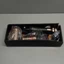 Rotating Hair Dryer Brush, Blow Dryer Brush with 2 Brushes (1.5" & 2") and Concentrator, Fast Drying, Straightening & Volumizing, Gold