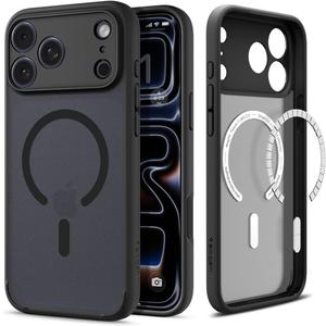 Spigen for iPhone 17 Pro Max Case, Ultra Hybrid MagFit [TPU Covered Camera Control] [Anti-Yellowing] [Compatible with Magsafe] - Frost Black