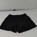 Kamo Fitness CozyTec Sweat Shorts Women High Waisted Lounge Comfy Casual Cotton Shorts with Pockets (Medium, Black)