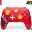 PowerA Wireless Gamepad for Nintendo Switch - Mario Joy, Nintendo Switch OLED & Lite, Bluetooth Controller with Motion Controls, Officially Licensed 