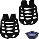 2Pcs Black Universal Fixing Strap, Black Pot Lid Accessories Tools Lid Holder Tools Heat-Resistant, No-Spill Design Transport Accessories Not Easily Damaged