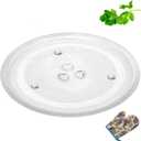HOME RIGHT Microwave Glass Plate, 12-1/2" Microwave Turntable Tray Glass Plate Replacement, Compatible LG, Samsung, Kenmore, Hotpoint, Panasonic And GE.