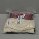 Fesciory Christmas Stockings, 6 Pack 18" Large Knit Stocking & Decor for Family Holiday Xmas Party Gift, Burgundy&Ivory&Green