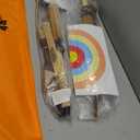 FSFF Enhanced Wooden Bow and Arrow Set 33 Piece-2 Bows 2 Quivers 16 Arrows 10 Targets & 2 Armguards Beginner Toy Archery Outdoor Gift Idea Boy or Girl