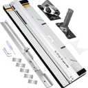 32in Mat Cutter for Framing, Board Mounted Mat Board Cutter with Heavy Duty Straight & 45 Bevel Cutting Heads, Adjustable Depth, Ideal for Picture Frame, DIY & Artwork Projects