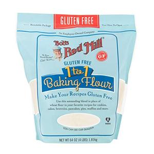 Bob's Red Mill Gluten Free 1 to 1 Baking Flour, 64oz (Pack of 1) - Non GMO, Vegan, Kosher, Pack 4
