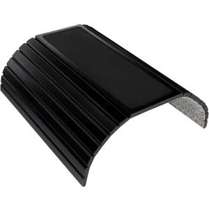 yeeplant Black Wood Sofa Armrest Tray Table with Cup Holder, Folding Drink & Snack Organizer for Couch