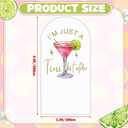 I'm Just a Tini Bit Older Arch Backdrop Cover 6.6ft Spandex Stretchy Covers Pink Bow for Espresso Martini Party Decorations Birthday Bachelorette Anniversary Classy Cocktail Party, 6.6' x 3.25'
