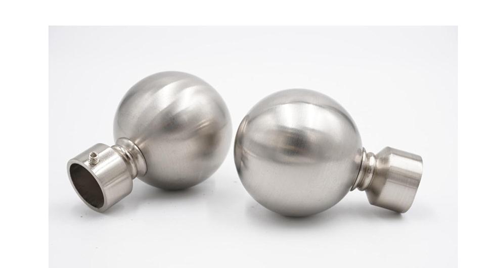 Brushed Nickel Curtain Rods for Windows 48 to 84 – Heavy Duty Expandable 1 Inch Curtain Rod, Adjustable Design with Three Extra Long Wall Brackets, 2 Pack