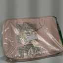 BAGSMART Large Toiletry Bag Travel Bag with Hanging Hook, Water-resistant Makeup Cosmetic Bag Travel Organizer for Accessories, Shampoo, Full Sized Container, Toiletries (Baby Pink)