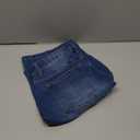 Sidefeel Womens Jean Shorts High Waisted Stretchy Buttoned Knee Length Bermuda Denim Shorts Dark Blue Size 12