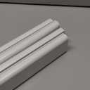 Delamu Cord Hider, 62.8in Cord Covers for 6-8 Wires on Wall, Cable Hider Cable Management, Wire Hiders for TV on Wall, Wire Covers for Cords, Cable Cover Wall, 4X L15.7 W2.36 H0.75in, White