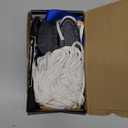 XSTRAP Rope Hoist Pulley System, 2000LBS Breaking Strength Heavy-Duty Block and Tackle with 50FT Rope & 2 Soft Loops, 5:1 Lifting Power Pulley Hoist for Tree Cutting, Attic Lift (Upgraded White)