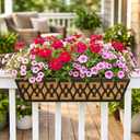 2 Pack 30 Inch Trough Coconut Liners for Window Box Planter Natural Coco Fiber Replacement Liner for Outdoor Plants Flowers Outside Coir Planters Porch Balcony Garden Decor