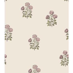 17.3" 590.5" Vintage Floral Wallpaper Peel and Stick Boho Wallpaper Removable Waterproof Beige Rose Pattern Contact Paper for Bedroom, Bathroom, Home Wall