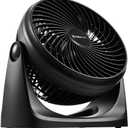 7" Air Circulator Portable Turbo Fan, 3 Speed Adjustable Desk fan Powers Cool Air-Waves Up To 25ft, Quiet Operating Fan For Bedroom, Made Of Durable Material, Great For Office & Living Room (4" W x 10" L x 10 H)