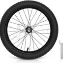 16 Inch Kids Bike Front Wheels Replacement with Solid Air Rubber Tire and Inner Tube, Bicycle Bike Wheels Don't Fit with Huffy Bike(13 Inch Wrench Included)