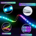 Battery Operated Marine Submersible Boat Lights Strip, 2 Pcs 4FT 9V IP68 RGB Golf Cart Canopy Roof Underglow Lights, Kayak Paddleboard Light, Boat Interior Deck Courtesy Light