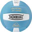 Tachikara Sensi-Tec Composite Volleyball, Powder Blue/ White, Loose Bladder Construction, Old NHFS