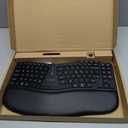 Kensington Pro Fit Ergo Wireless Keyboard KB675, Ergonomic, Rechargeable, Bluetooth & 2.4GHz Connection, Programmable Keys, Black, K75491US