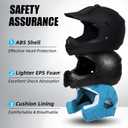 TRIANGLE Youth Kids Dirt Bike Helmet Full Face Motocross Helmet with Goggle & Gloves DOT/FMVSS-218 Approved Motorcycle Helmet XL