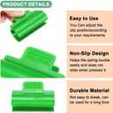 M METERXITY 40-Pack Greenhouse Clamps for 1 Inch PVC Pipe, Greenhouse Film Clamps Shading Net Rod Clip for Garden Net/Row Cover/Greenhouse Plastic [Grass Green]