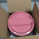 for JL Fuel Filler Door Gas Tank Cap Cover Fit for 2018-2025 Jeep Wrangler JL & Unlimited Sport Rubicon Sahara 2/4 Door, Aluminum Fuel Door Exterior Accessories(Pink)