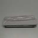 Meowoo Foldable Stone Bath Mat, 15.7"x11.8" Diatomaceous Earth Bath Mat, Non-Slip Quick Dry Bathroom Floor Mats, Super Absorbent, Easy to Clean, Stone Bathroom Floor Mats for Bathtub Front-Light Gray